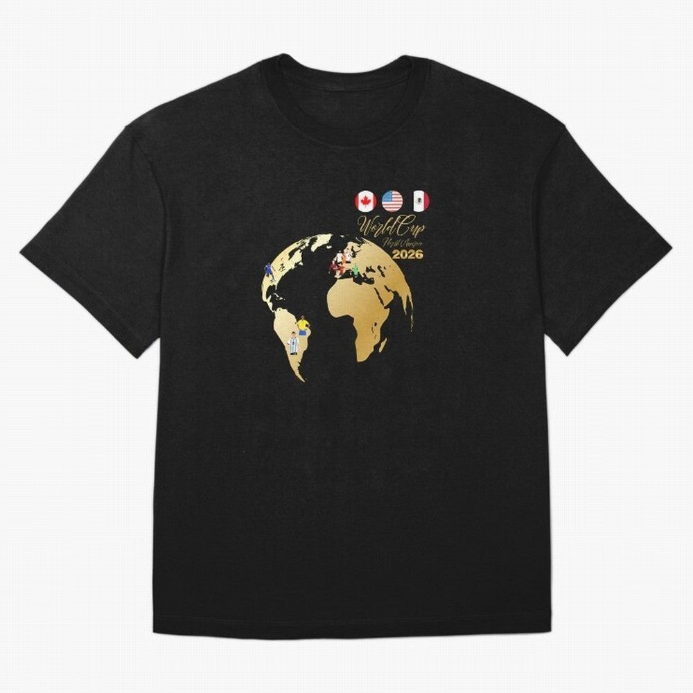 World Cup 2026 T-Shirt_70890629 Oversized T-Shirt Unlock FIFA World Cup 2026 Group Stage for Fans of Messi, Neymar and Mbappe and Argentina, Bringing Tournament Hype, Historic Matchups, Family Viewing Parties and Global Sports Pride; Built for