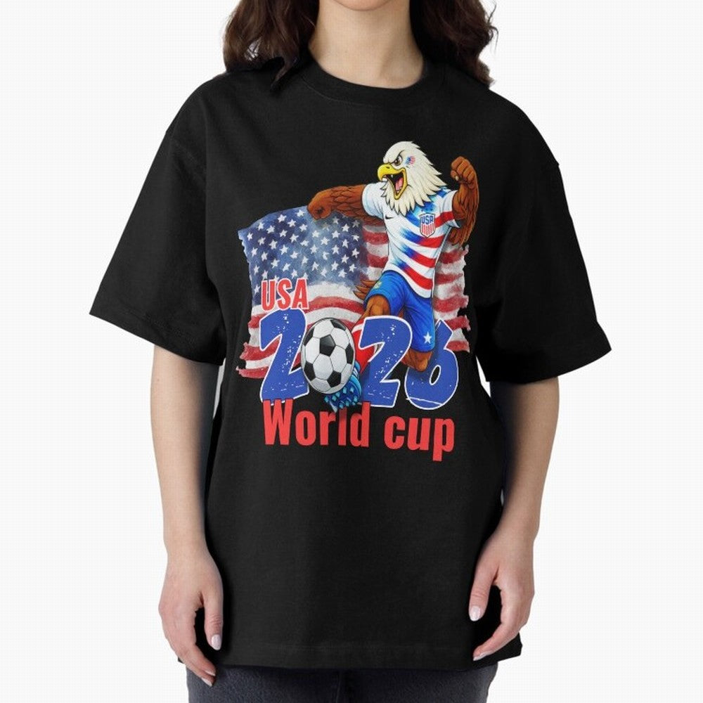 USA 2026 WORLD CUP Oversized T-Shirt Keep the Match Day Mood of Global Football Passion for FIFA World Cup 2026 USA Canada Mexico, Featuring Messi, England and Germany, Soccer Culture, Superstar Moments, National Team Dreams and Competitive Fire;