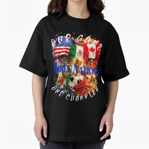 2026 World Cup Oversized T-Shirt Celebrate FIFA World Cup 2026 for Fans of Messi and England and Germany, Bringing Football Festival Excitement, Trophy Ambitions, Country Rivalries and Star Player Buzz; Perfect for Supporters Who Want Bold Football
