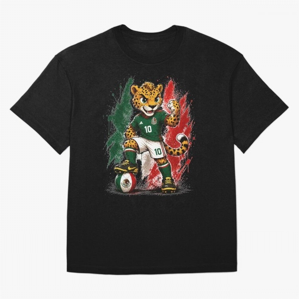 Mexico Fifa Mundial Oversized T-Shirt Bring Global Tournament Vibes to FIFA World Cup 2026 Group Stage Spirit, Highlighting Spain, Messi and Cristiano Ronaldo, Worldwide Fan Energy, Dramatic Goals, Stadium Lights and Championship Celebrations;
