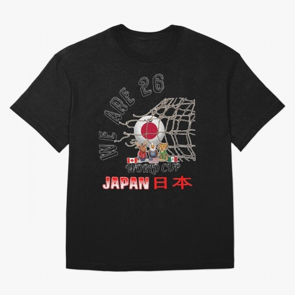 World cup 26 - Japan Oversized T-Shirt Share Match Day Hype around FIFA World Cup 2026 Group Stage, Mbappe, Spain and Netherlands, Stadium Memories, Football Loyalty, International Chants and Championship Tradition; Ideal for Football Dads,