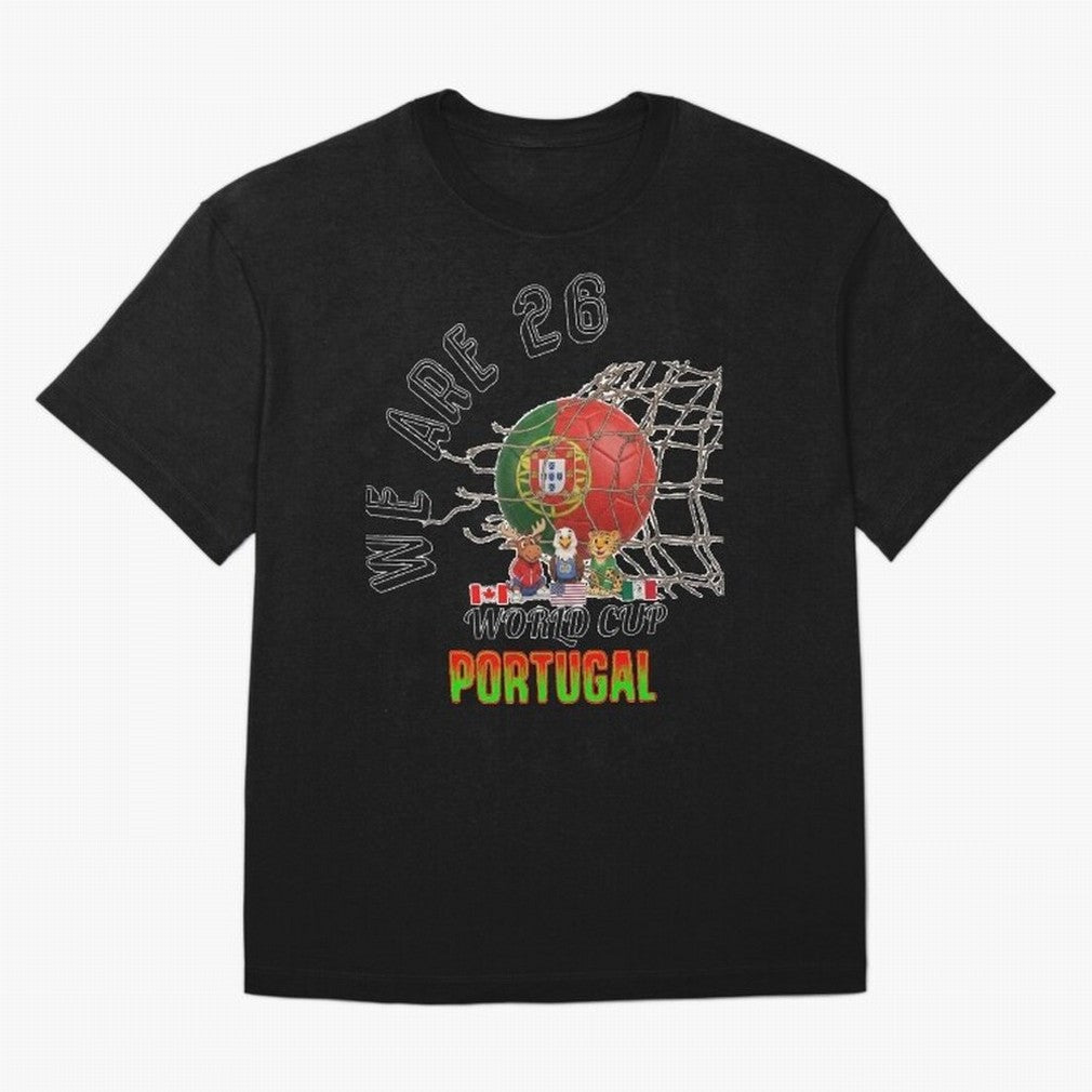 World cup 26 - Portugal Oversized T-Shirt Bring Match Day Fire to FIFA World Cup 2026 Group Stage Spirit, Made for Spain, Haaland, Football Passion, Legendary Performances, Festival Vibes and Supporter Community; Ideal for Passionate Fans Who Love
