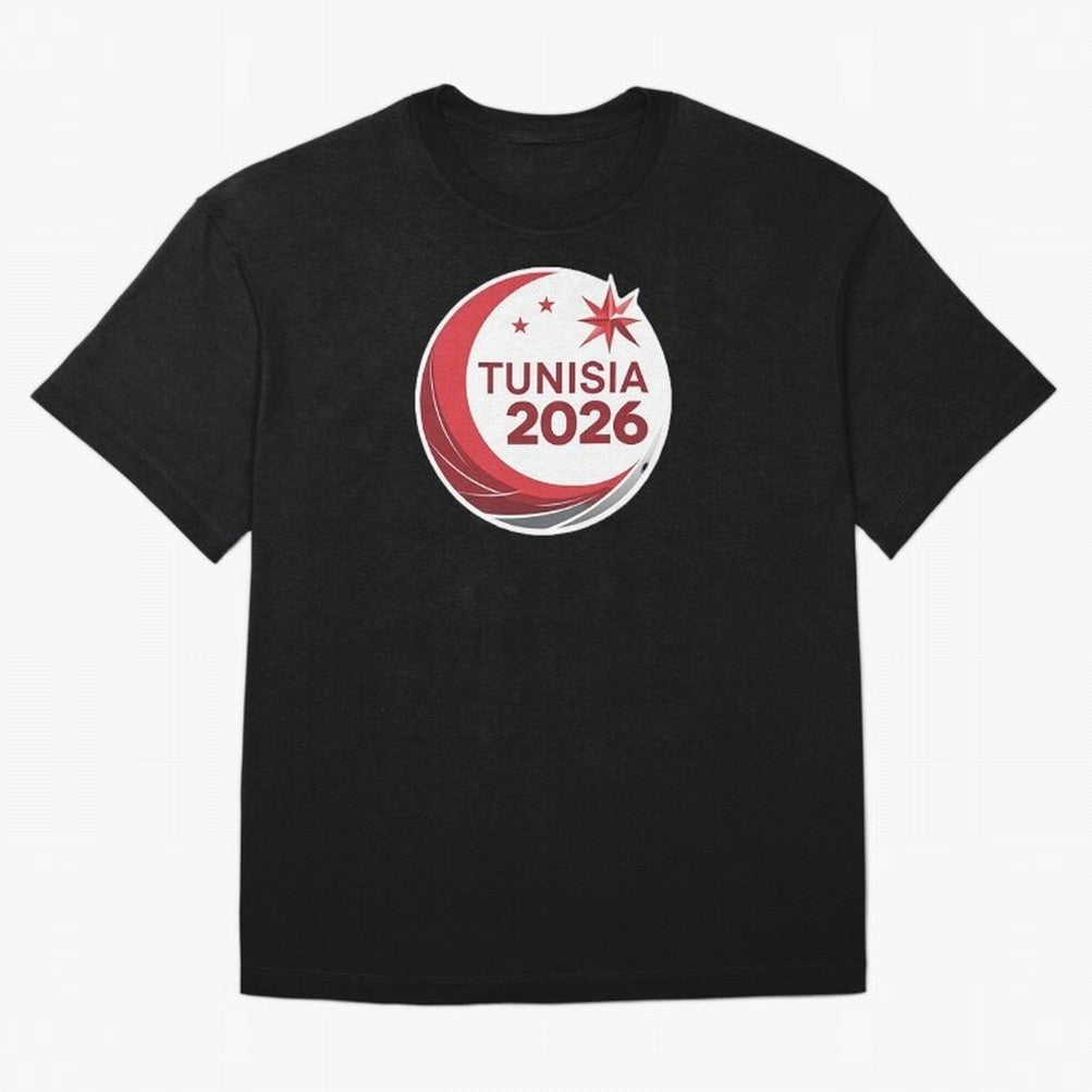 Tunisia 2026 Oversized T-Shirt Relive Legendary Nights from Match Day Hype around FIFA World Cup 2026, Messi, Germany, Championship Spirit, Famous Goals, Roaring Crowds and International Football Unity; Created for Match Day Parties, Soccer Gifts,