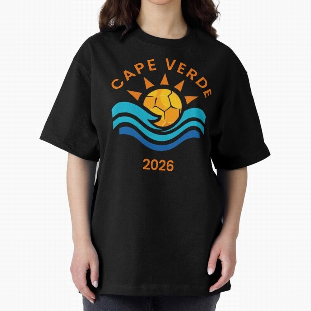 Cape Verde 2026 Oversized T-Shirt Fuel the Hype around FIFA World Cup 2026 Celebrating Haaland and Mbappe, Spain Energy, Football Festival Excitement, Trophy Ambitions, Country Rivalries and Star Player Buzz; Perfect for People Who Love Argentina,