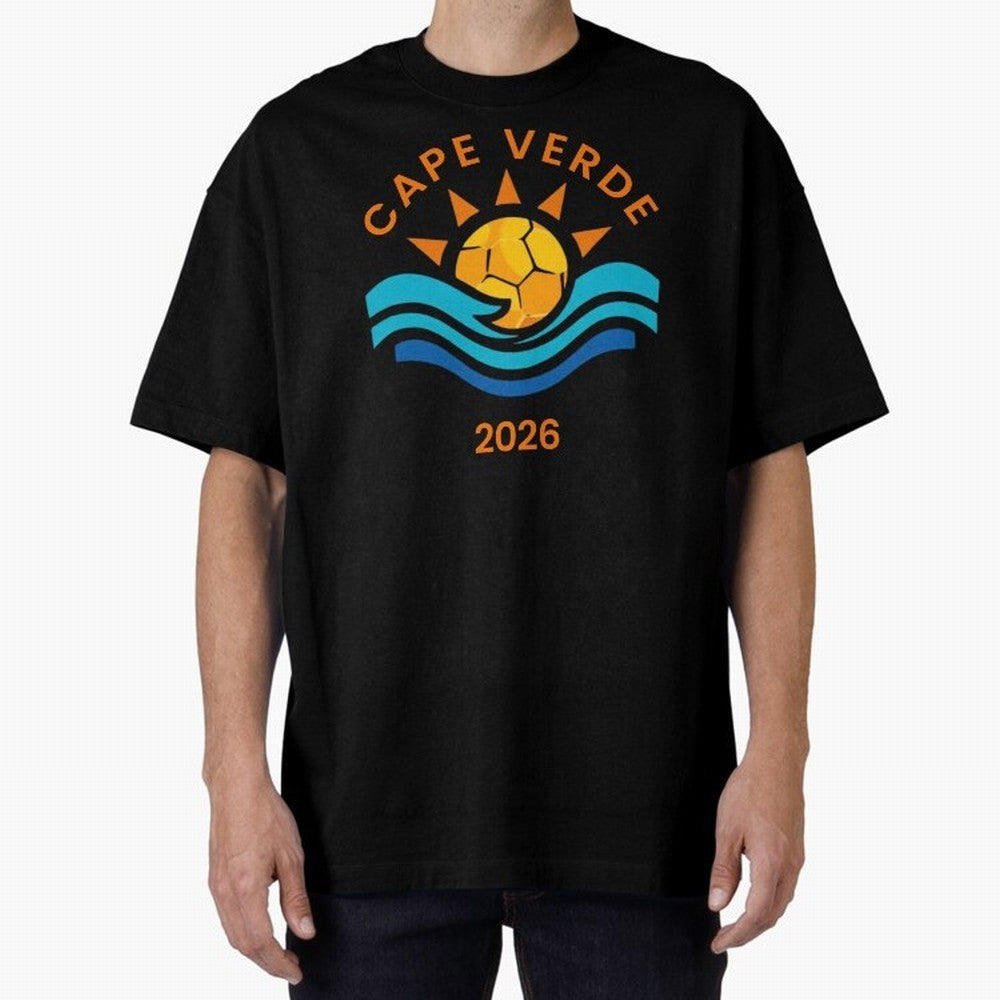 Cape Verde 2026 Oversized T-Shirt Fuel the Hype around FIFA World Cup 2026 Celebrating Haaland and Mbappe, Spain Energy, Football Festival Excitement, Trophy Ambitions, Country Rivalries and Star Player Buzz; Perfect for People Who Love Argentina,