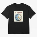 Go Argentina Soccer Ball Flag | Argentinian Football Fan Graphic Tee Oversized T-Shirt Capture Global Football Passion for FIFA World Cup 2026, Made for Mbappe and Neymar, Spain, Tournament Hype, Historic Matchups, Family Viewing Parties and Global