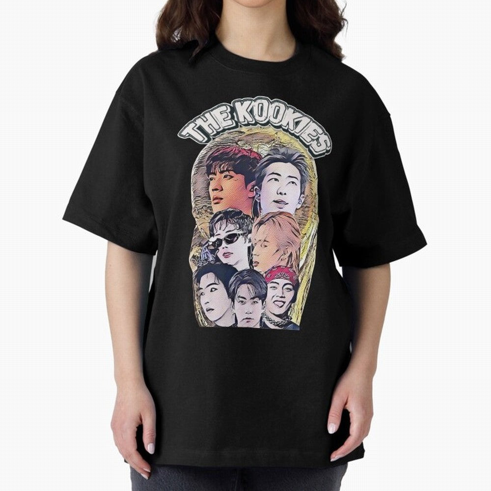 The Kookies - BTS Design Oversized T-Shirt Carry the Colors and Pride of FIFA World Cup 2026 for Fans of Messi, CR7 and Mbappe and England and Germany, Bringing Game Day Rituals, Football Legends, Country Pride and the Road to the Final; Made for