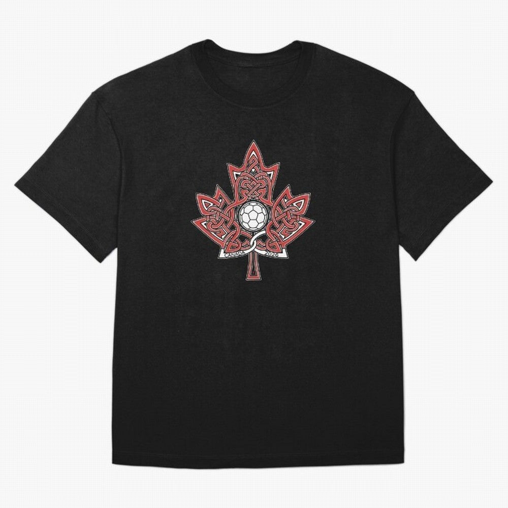 Interwoven Maple Leaf Canada Soccer 2026 T-Shirt_83135197 Oversized T-Shirt Celebrate Football Heritage in FIFA World Cup 2026 Capturing Neymar, France Energy, Supporter Pride, Iconic Celebrations, Legendary Names and Global Match Day Energy; Great