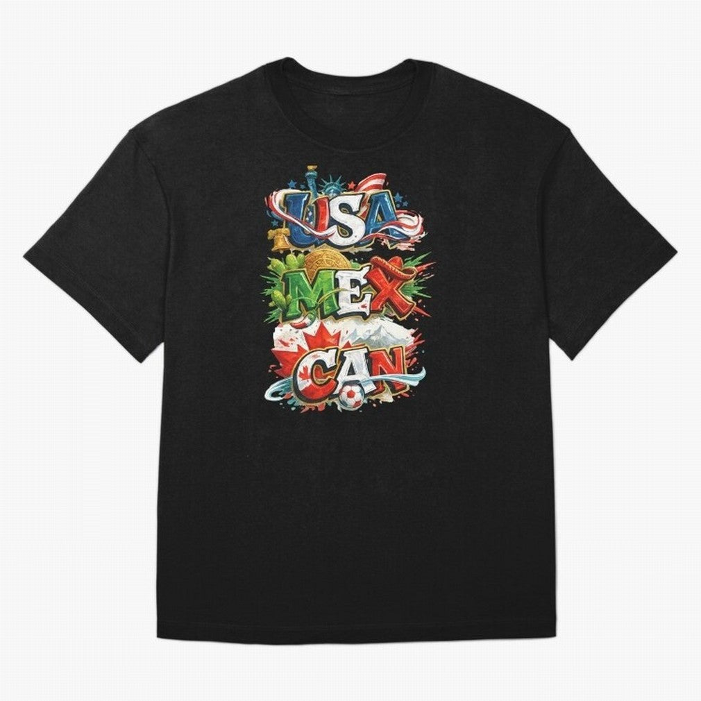 World Cup 2026 USA Canada Mexico Oversized T-Shirt Feel the Roar of FIFA World Cup 2026 USA Canada Mexico for Fans of Haaland and England, Bringing Worldwide Fan Energy, Dramatic Goals, Stadium Lights and Championship Celebrations; Great for Watch