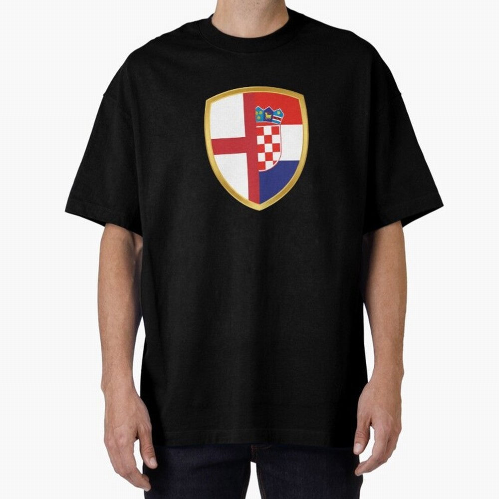 FIFA World Cup - England v Croatia Oversized T-Shirt Turn Every Weekend Toward FIFA World Cup 2026 USA Canada Mexico for Fans of Cristiano Ronaldo, Haaland and CR7 and England, Bringing Game Day Rituals, Football Legends, Country Pride and the Road