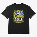 Carnival of Goals Brazil World Cup 2026 tshirt Oversized T-Shirt Join the Countdown to Global Football Passion for FIFA World Cup 2026 Group Stage, with Messi and Cristiano Ronaldo, England, Stadium Chants, National Pride, Trophy Dreams and