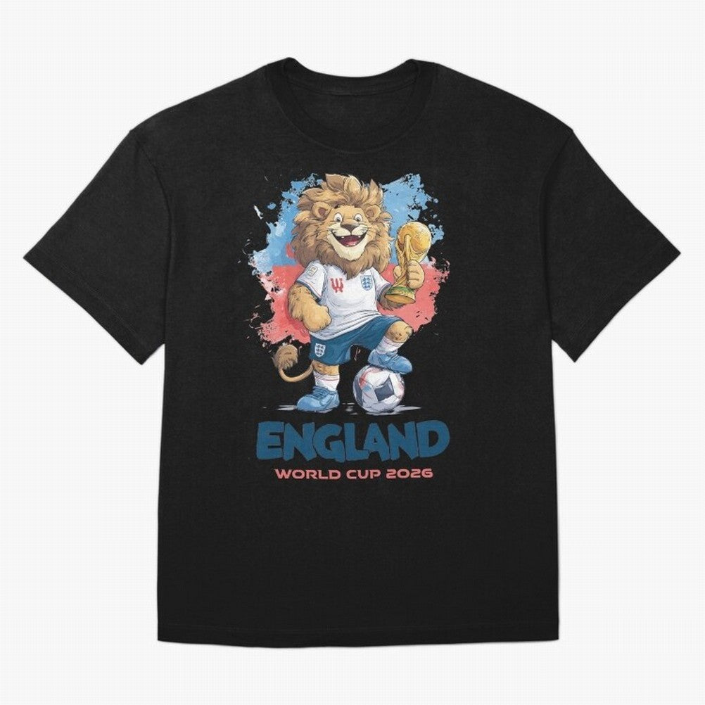England - World Cup 2026 Oversized T-Shirt Celebrate Unforgettable Nights in FIFA World Cup 2026 for Fans of Neymar and Brazil, Bringing Stadium Chants, National Pride, Trophy Dreams and Unforgettable Football Memories; Great for Watch Parties,