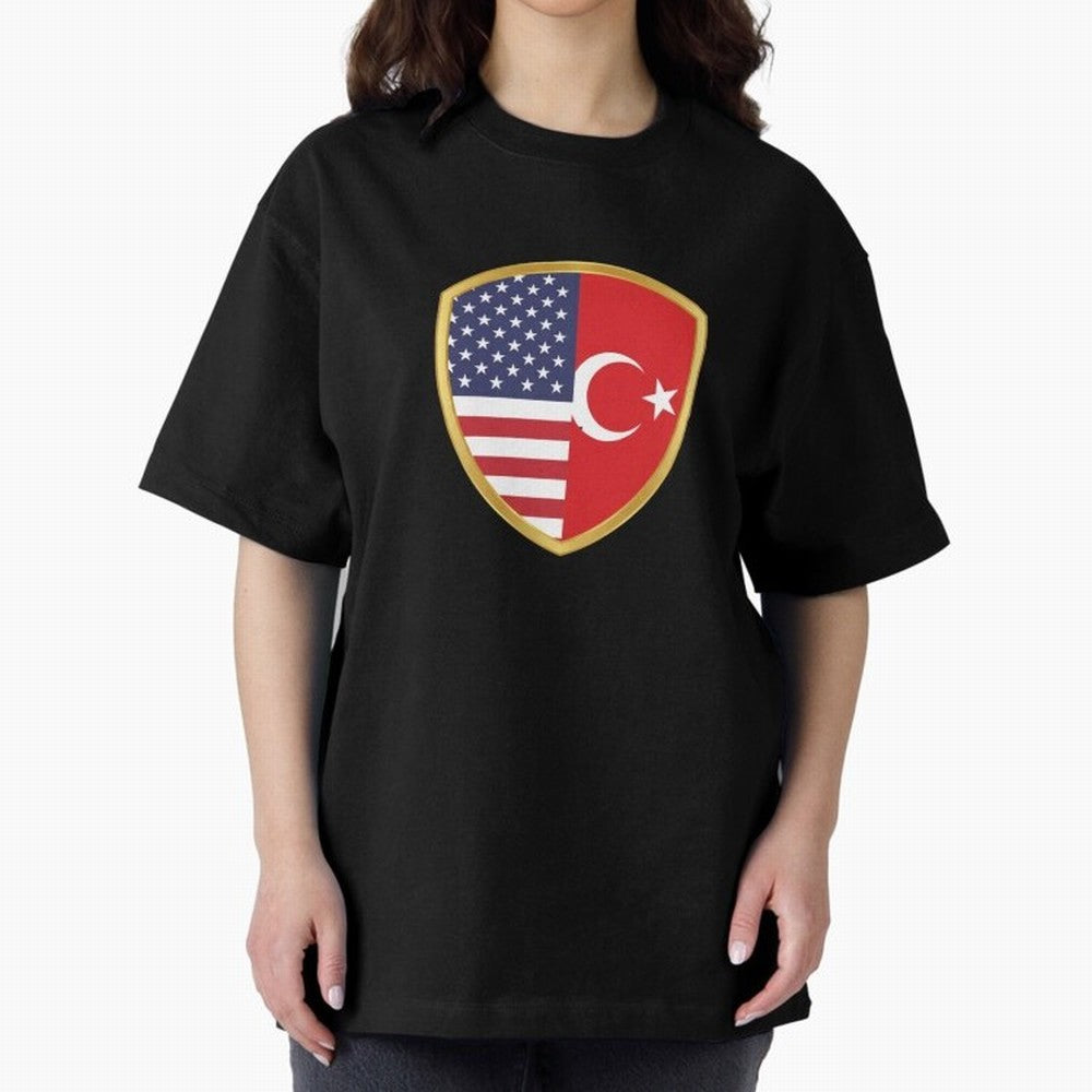 FIFA World Cup -USA v Turkiye Oversized T-Shirt Keep Football History Alive during FIFA World Cup 2026 USA Canada Mexico Spirit, with Netherlands, Haaland, Tournament Hype, Historic Matchups, Family Viewing Parties and Global Sports Pride; Ideal