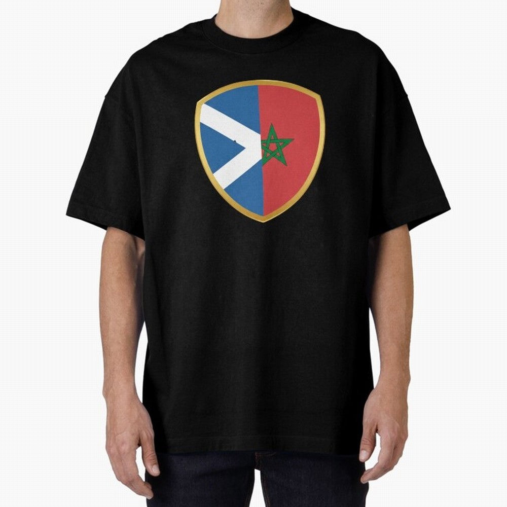 FIFA World Cup -Scotland v Morocco Oversized T-Shirt Celebrate Football Heritage in the FIFA World Cup 2026 Journey through Mbappe and Neymar Highlights, Argentina Pride, Goal Celebration Energy, Supporter Heritage, Football Icons and Worldwide