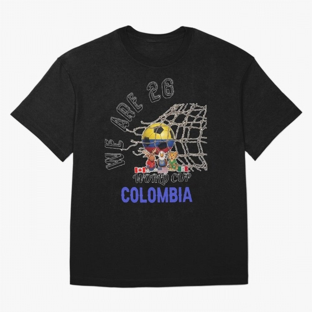 World cup 26 - Colombia Oversized T-Shirt Fuel the Hype around Global Football Passion for FIFA World Cup 2026, Made for Messi and Cristiano Ronaldo, England and Germany, Fan Favorite Moments, National Team Passion, Big Match Drama and Soccer