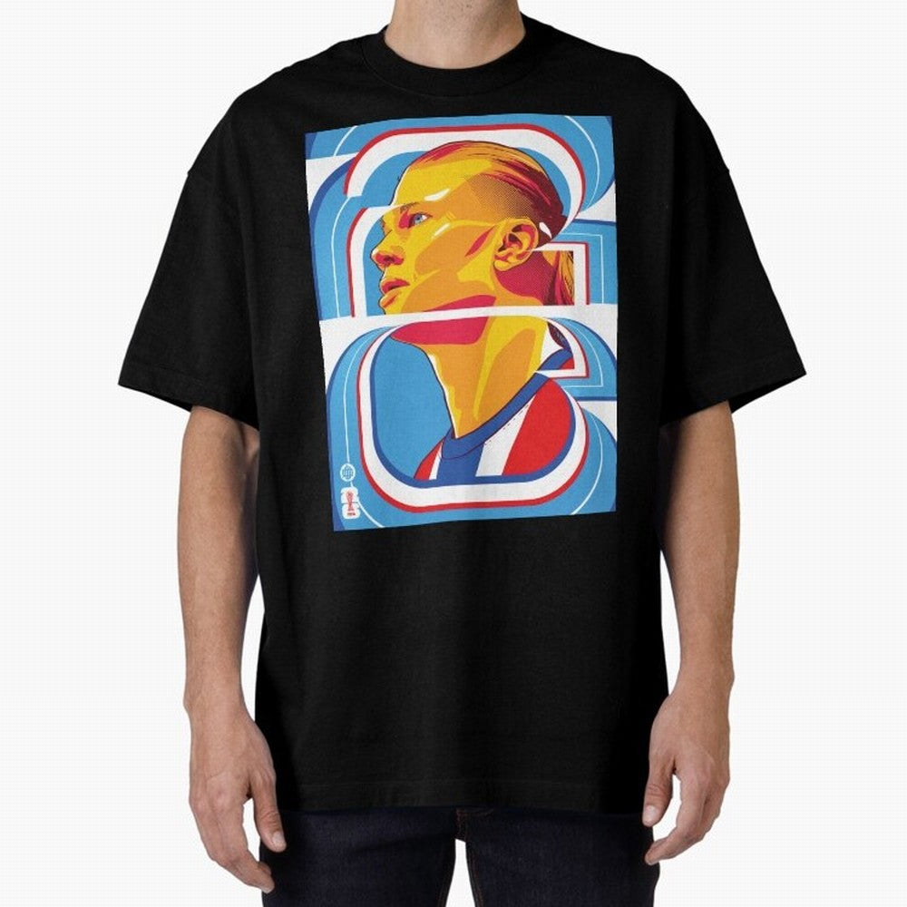 World Cup 2026 Soccer Celebration: United Football Fan Art Oversized T-Shirt Represent the Passion of FIFA World Cup 2026 Group Stage Spirit, Driven by Brazil, Portugal and Argentina, Messi and Cristiano Ronaldo, Supporter Pride, Iconic