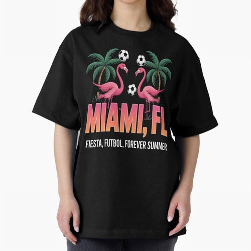 2026 soccer city - Miami FL - canada soccer - mexico soccer - north america soccer - 2026 soccer - world football 2026 - funny soccer shirt - patriotic soccer - sarcastic soccer Oversized T-Shirt Follow the Final Road of FIFA World Cup 2026 USA