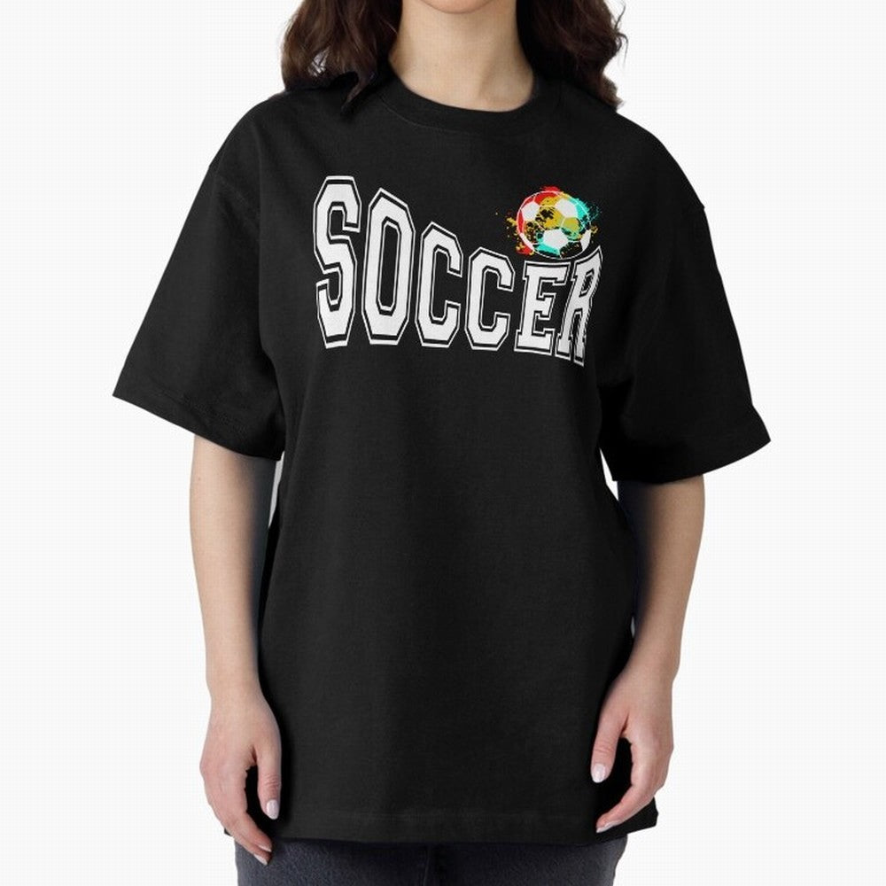 Football World Cup 2026 Oversized T-Shirt Share FIFA World Cup 2026 USA Canada Mexico for Fans of CR7 and Argentina, France and Brazil, Bringing Football Festival Excitement, Trophy Ambitions, Country Rivalries and Star Player Buzz; Perfect for