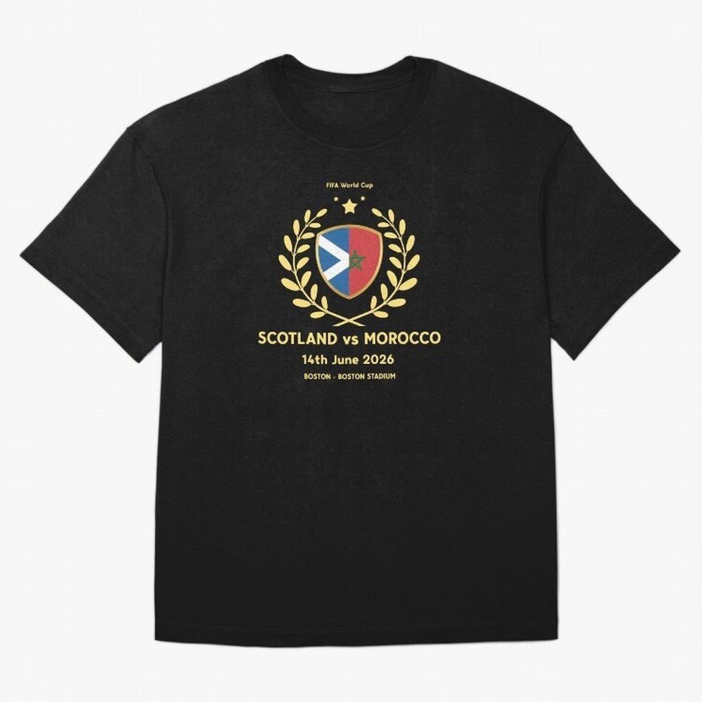 FIFA World Cup - Scotland v Morocco Oversized T-Shirt Feel the FIFA World Cup 2026 Group Stage Journey through Mbappe Highlights, Portugal, Spain and Germany Pride, Stadium Chants, National Pride, Trophy Dreams and Unforgettable Football Memories;