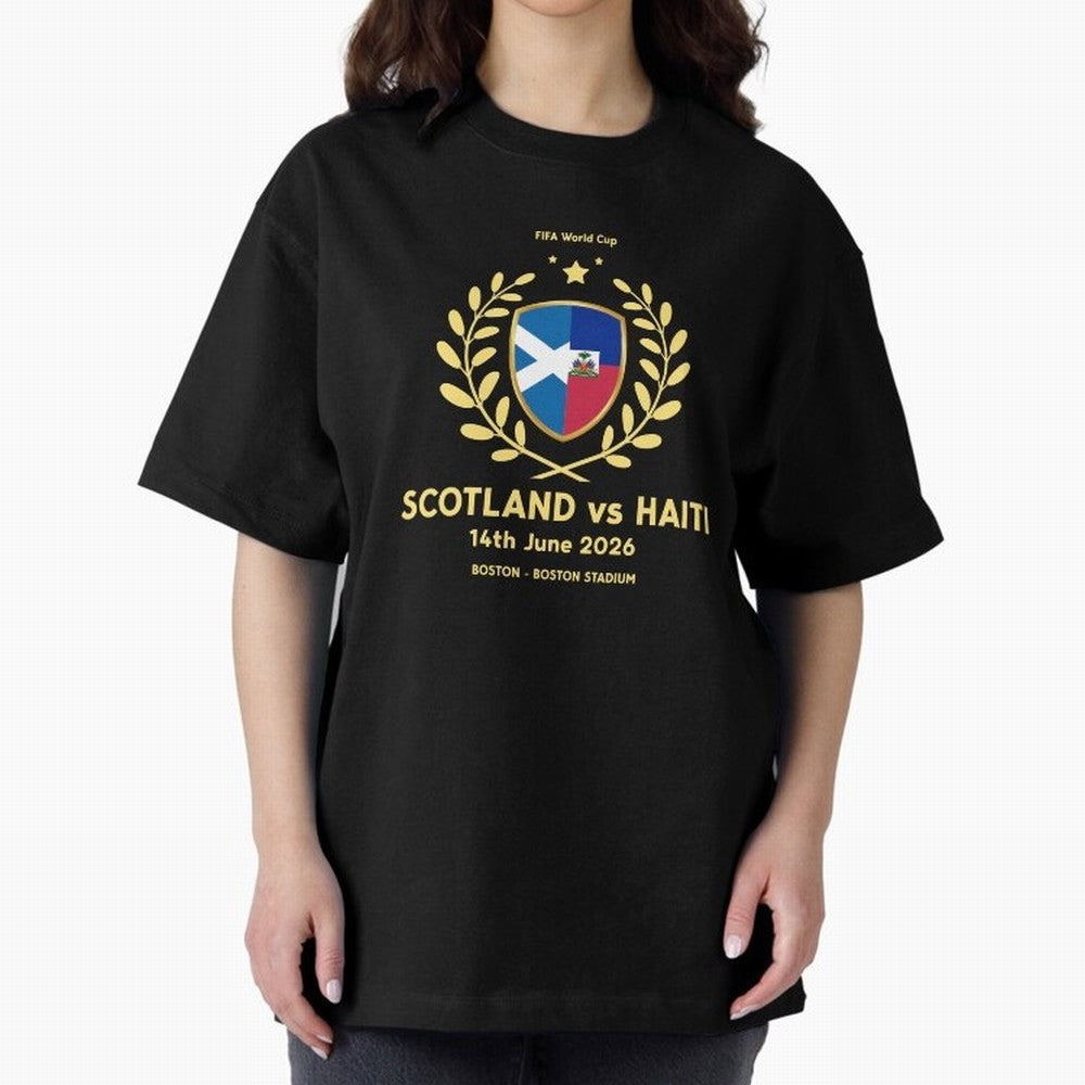 FIFA World Cup - Scotland v Haiti Oversized T-Shirt Support the Legends of Match Day Hype around FIFA World Cup 2026, Mbappe, England, Tournament Hype, Historic Matchups, Family Viewing Parties and Global Sports Pride; Built for Supporters Chasing