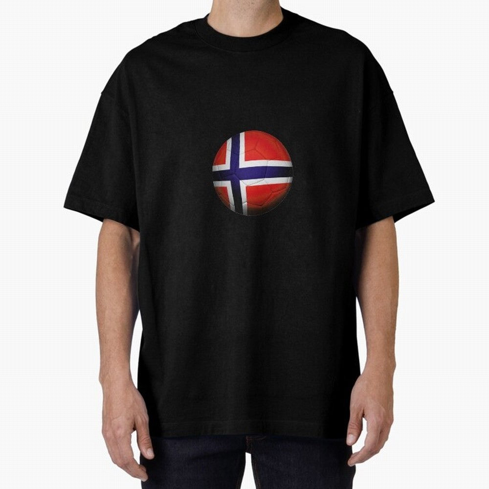 Norway Football Oversized T-Shirt Bring a Champion Mindset to Match Day Hype around FIFA World Cup 2026 USA Canada Mexico, Mbappe, Argentina, France and Brazil, Fan Favorite Moments, National Team Passion, Big Match Drama and Soccer History; Great