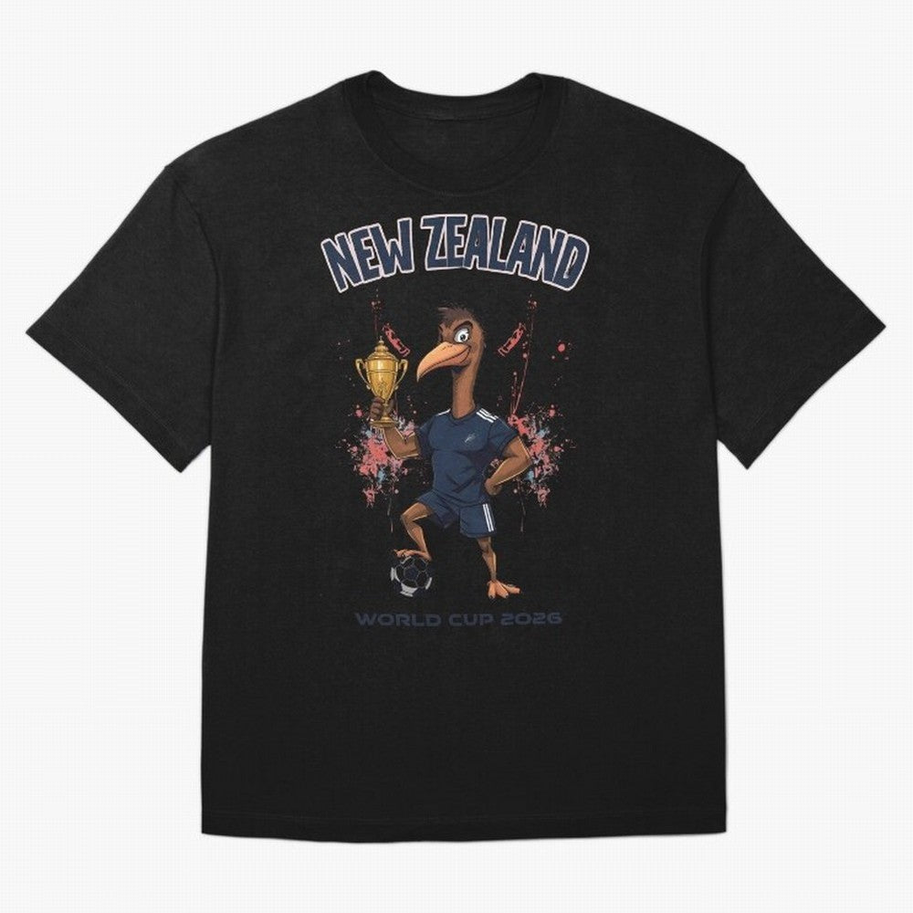 New Zealand - World Cup 2026 Oversized T-Shirt Fuel Match Day Hype around FIFA World Cup 2026, Mbappe and Neymar, England, France and Netherlands, Tournament Hype, Historic Matchups, Family Viewing Parties and Global Sports Pride; Ideal for Fans