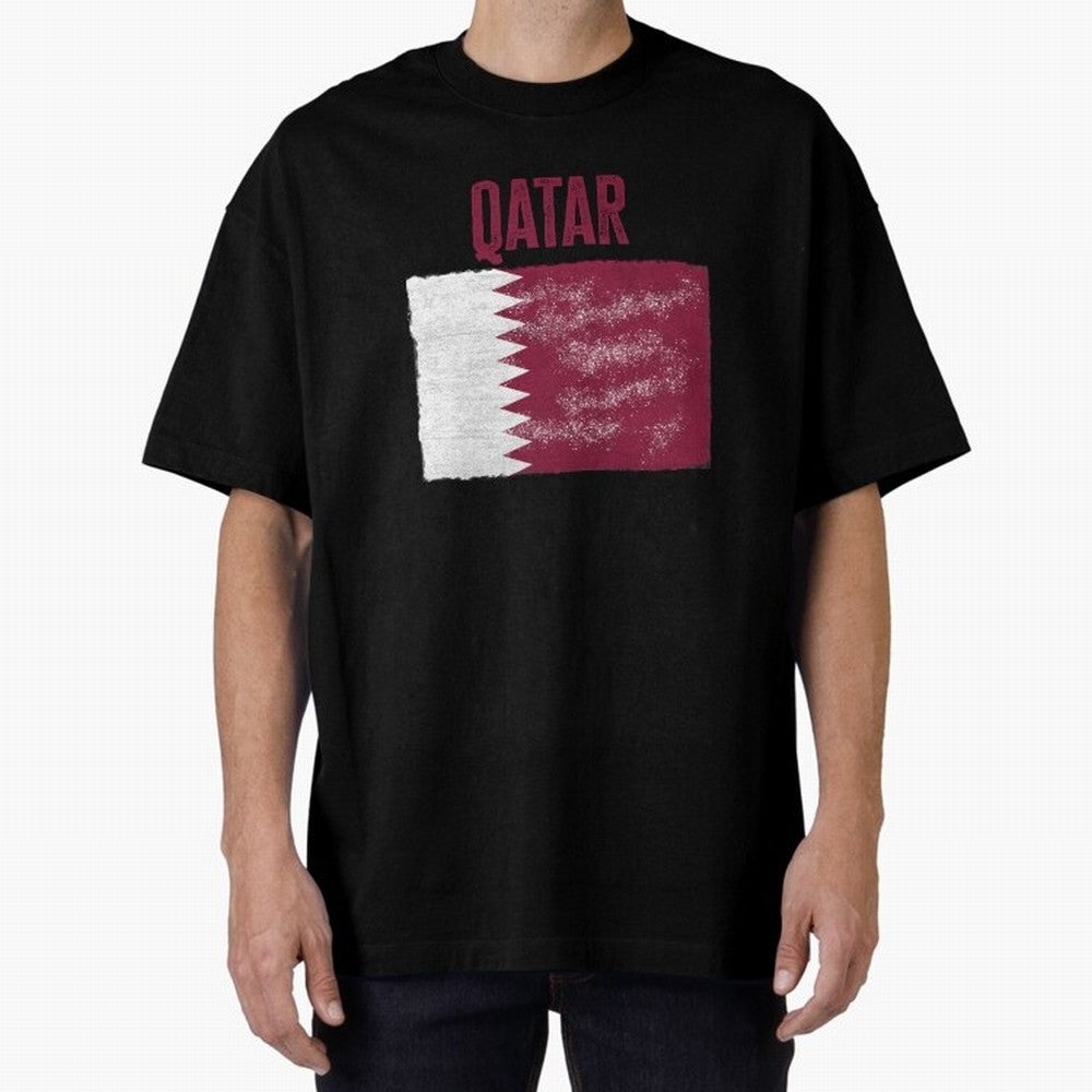 Qatar Oversized T-Shirt Bring Stadium Energy to FIFA World Cup 2026 Group Stage Connected to Messi, CR7 and Mbappe, Argentina, France and Brazil Energy, Champion Mindset, Group Stage Buzz, Knockout Tension and Passionate Fan Culture; Great for