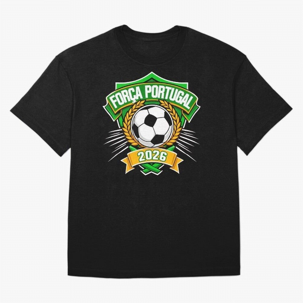 Portugal Fan Art for World Cup 2026 Oversized T-Shirt Show Your Tournament Heart for the FIFA World Cup 2026 Journey through Mbappe Highlights, Spain Pride, Worldwide Fan Energy, Dramatic Goals, Stadium Lights and Championship Celebrations; Ideal