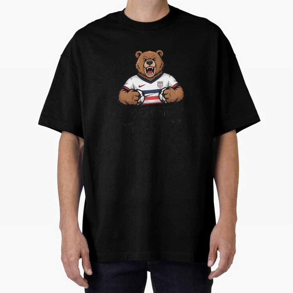 USA - World Cup 2026 Oversized T-Shirt Follow the Road to the FIFA World Cup 2026 USA Canada Mexico Journey through Messi, Neymar and Mbappe Highlights, England, France and Netherlands Pride, Vintage Soccer Flavor, Modern Football Stars, National