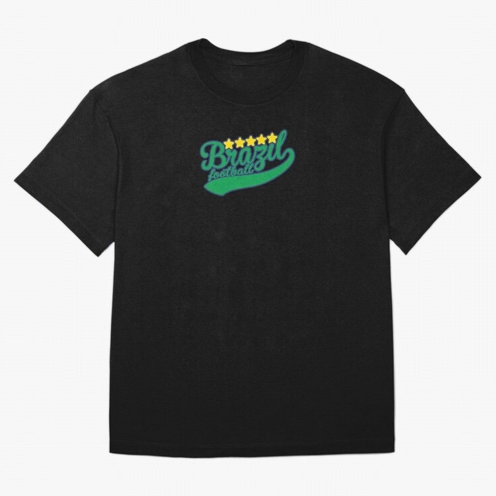 Brazil Soccer Football World Cup Vintage Oversized T-Shirt Show Up for the Glory of FIFA World Cup 2026 Group Stage for Fans of Mbappe and Neymar and Portugal, Spain and Germany, Bringing Worldwide Fan Energy, Dramatic Goals, Stadium Lights and