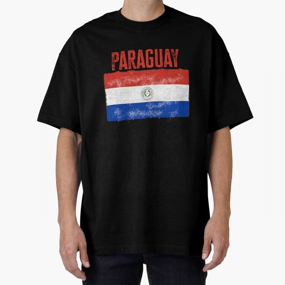 Paraguay Oversized T-Shirt Showcase FIFA World Cup 2026 Group Stage for Fans of CR7 and Messi and Argentina, Bringing Stadium Memories, Football Loyalty, International Chants and Championship Tradition; Made for Collectors Who Enjoy Iconic Players,