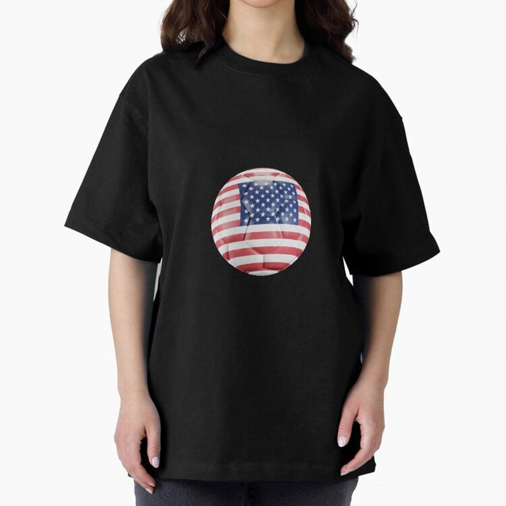 USA Soccer Oversized T-Shirt Relive the Noise and Pride of Global Football Passion for FIFA World Cup 2026, Driven by Mbappe and Neymar, Spain and Netherlands, Champion Mindset, Group Stage Buzz, Knockout Tension and Passionate Fan Culture; Perfect