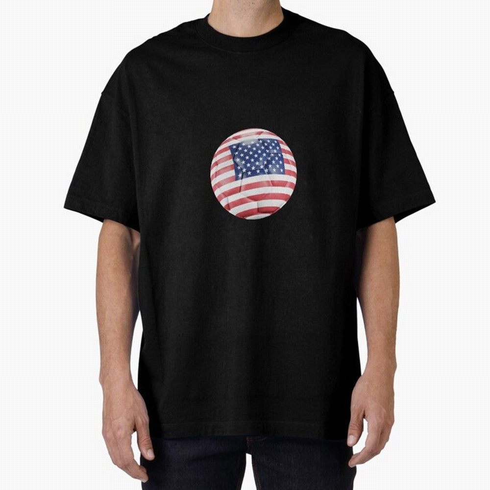 USA Soccer Oversized T-Shirt Relive the Noise and Pride of Global Football Passion for FIFA World Cup 2026, Driven by Mbappe and Neymar, Spain and Netherlands, Champion Mindset, Group Stage Buzz, Knockout Tension and Passionate Fan Culture; Perfect