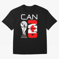 Canada 2026 Soccer World Cup Trophy Canadian Flag Design Oversized T-Shirt Fuel FIFA World Cup 2026 Group Stage for Fans of CR7 and Argentina and Brazil, Bringing Worldwide Fan Energy, Dramatic Goals, Stadium Lights and Championship Celebrations;