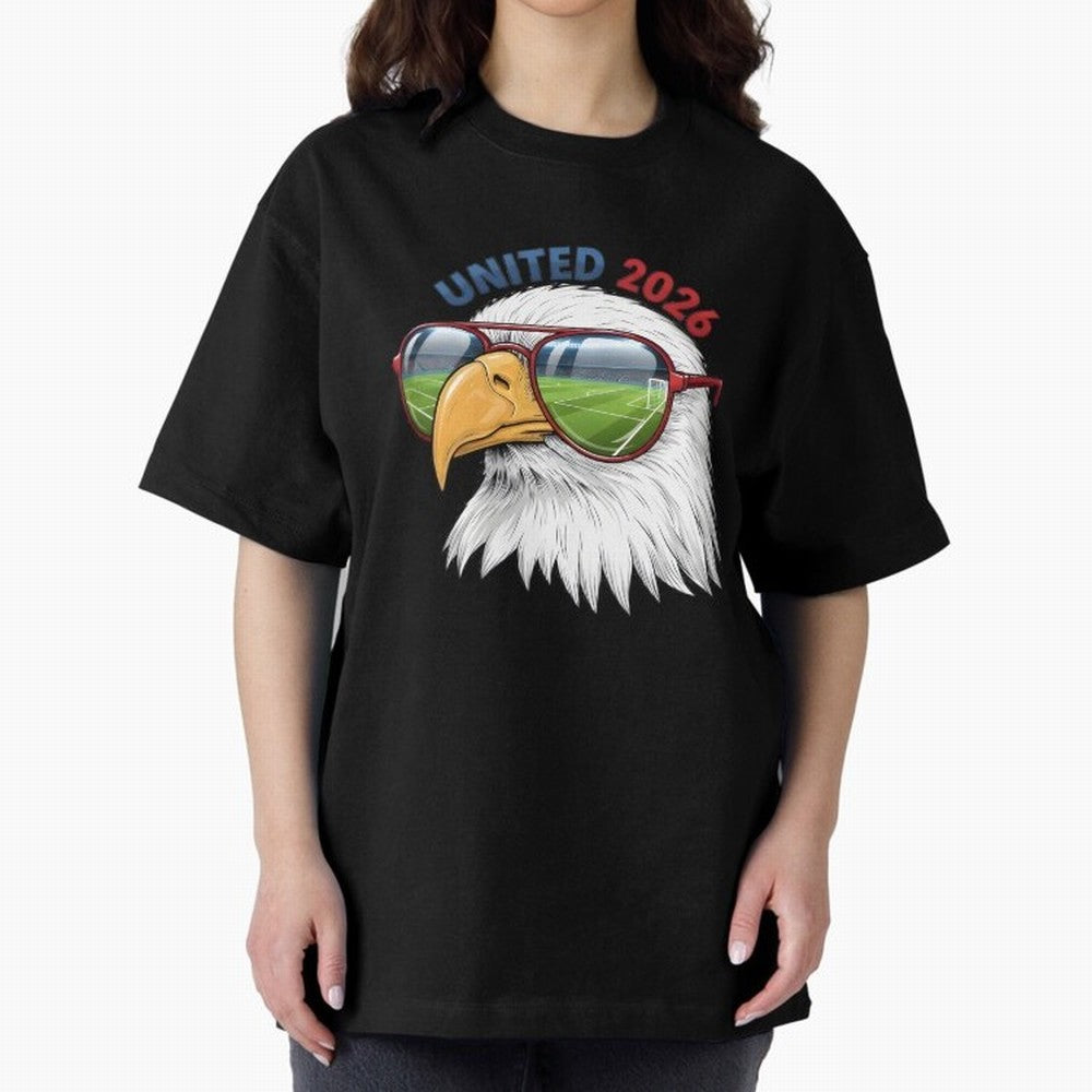 USA - World Cup 2026 Oversized T-Shirt Capture Global Football Passion for FIFA World Cup 2026, Centered on Mbappe and Neymar, France and Portugal, Stadium Memories, Football Loyalty, International Chants and Championship Tradition; Great for Watch