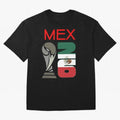 Mexico 2026 Soccer World Cup Trophy Mexican Flag Design Oversized T-Shirt Create FIFA World Cup 2026 USA Canada Mexico Filled with CR7, Argentina, France and Brazil Energy, Vintage Soccer Flavor, Modern Football Stars, National Flags and Final
