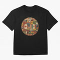 Vintage World Flags Soccer Ball,2026 International Football Graphic Gifts Tee Oversized T-Shirt Feel International Energy from FIFA World Cup 2026 USA Canada Mexico for Fans of Mbappe and Argentina, France and Brazil, Bringing Goal Celebration