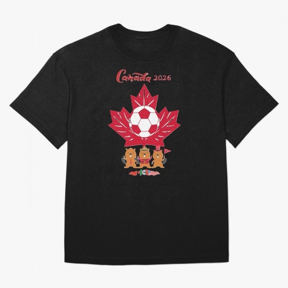 Canada 2026 Oversized T-Shirt Make the Season About FIFA World Cup 2026 Built around CR7 and Messi, Brazil, Portugal and Argentina Energy, Retro Football Energy, Iconic Rivalries, Trophy Chase Drama and Stadium Atmosphere; Created for Match Day