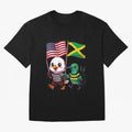 The American eagle and its friend, the Jamaican hummingbird Oversized T-Shirt Join FIFA World Cup 2026 USA Canada Mexico Inspired by Cristiano Ronaldo, France and Portugal Energy, Tournament Hype, Historic Matchups, Family Viewing Parties and