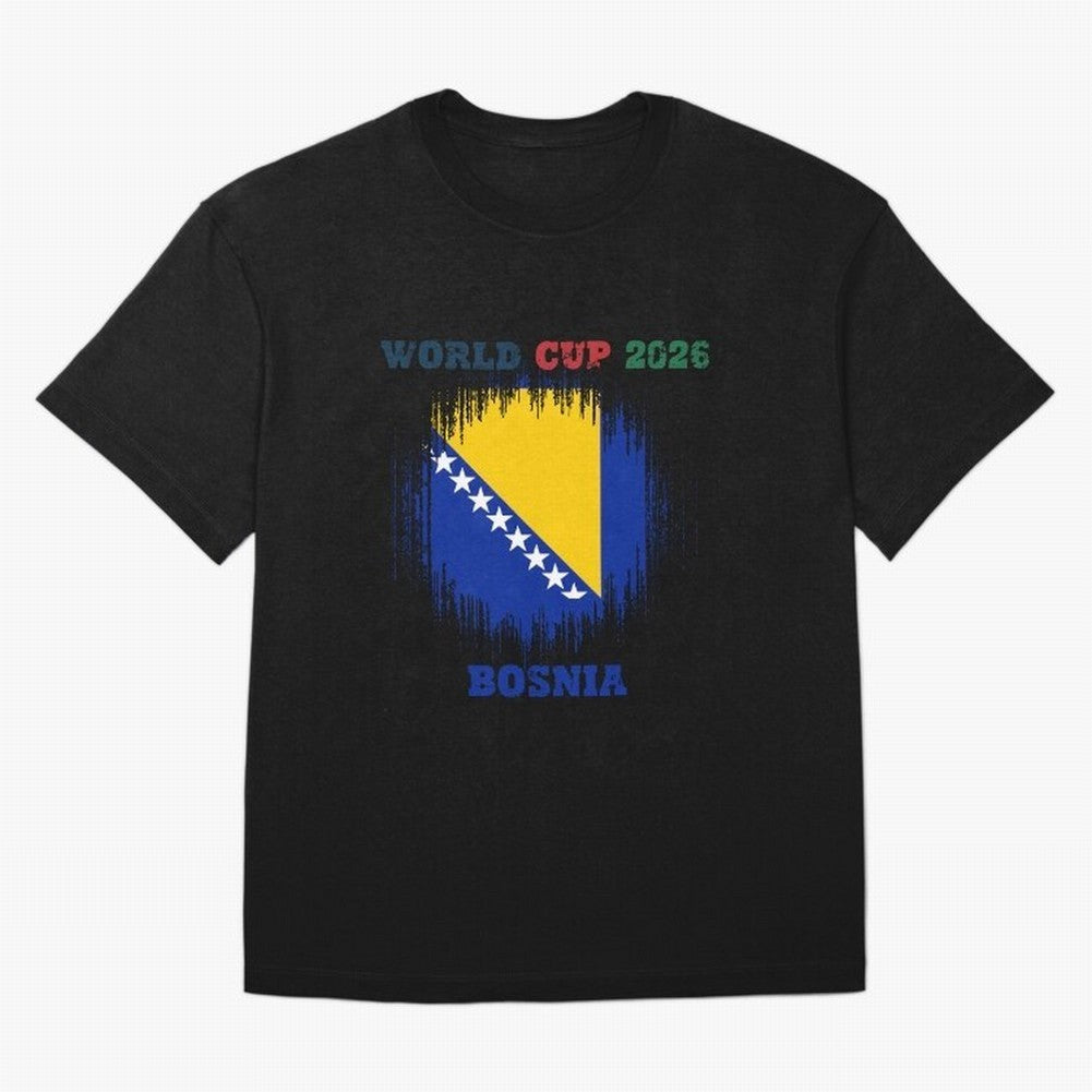 BOSNIA WORLD CUP 2026 Oversized T-Shirt Make Every Kick Count in FIFA World Cup 2026 Filled with Cristiano Ronaldo, Haaland and CR7, Brazil Energy, Fan Favorite Moments, National Team Passion, Big Match Drama and Soccer History; Ideal for Fans Who