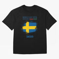 SWEDEN WORLD CUP 2026 Oversized T-Shirt Create FIFA World Cup 2026 Spirit, Featuring Spain, CR7 and Messi, Global Supporter Spirit, Legendary Goals, National Colors and Tournament Celebration; Perfect for People Who Love Argentina, Brazil, France,
