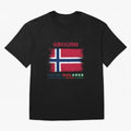 NORWAY WORLD CUP 2026 Oversized T-Shirt Remember Iconic Moments from Match Day Hype around FIFA World Cup 2026 Group Stage, Haaland and Mbappe, England, Supporter Pride, Iconic Celebrations, Legendary Names and Global Match Day Energy; Great for