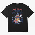 World Cup 2026 Halftime ¡ª America's Contribution V2 Oversized T-Shirt Join the Countdown to FIFA World Cup 2026 USA Canada Mexico for Fans of CR7 and Messi and Portugal, Bringing Championship Spirit, Famous Goals, Roaring Crowds and International