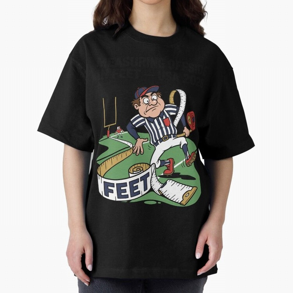 Measuring Offside in Feet ¡ª USA 2026 V2 Oversized T-Shirt Experience the Global Stage of Global Football Passion for FIFA World Cup 2026, Built around Messi and Cristiano Ronaldo, Argentina and Brazil, Fan Favorite Moments, National Team Passion,