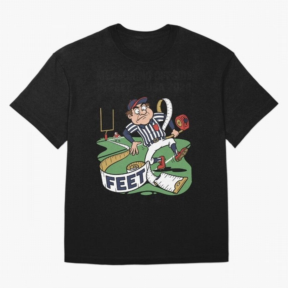 Measuring Offside in Feet ¡ª USA 2026 V2 Oversized T-Shirt Experience the Global Stage of Global Football Passion for FIFA World Cup 2026, Built around Messi and Cristiano Ronaldo, Argentina and Brazil, Fan Favorite Moments, National Team Passion,