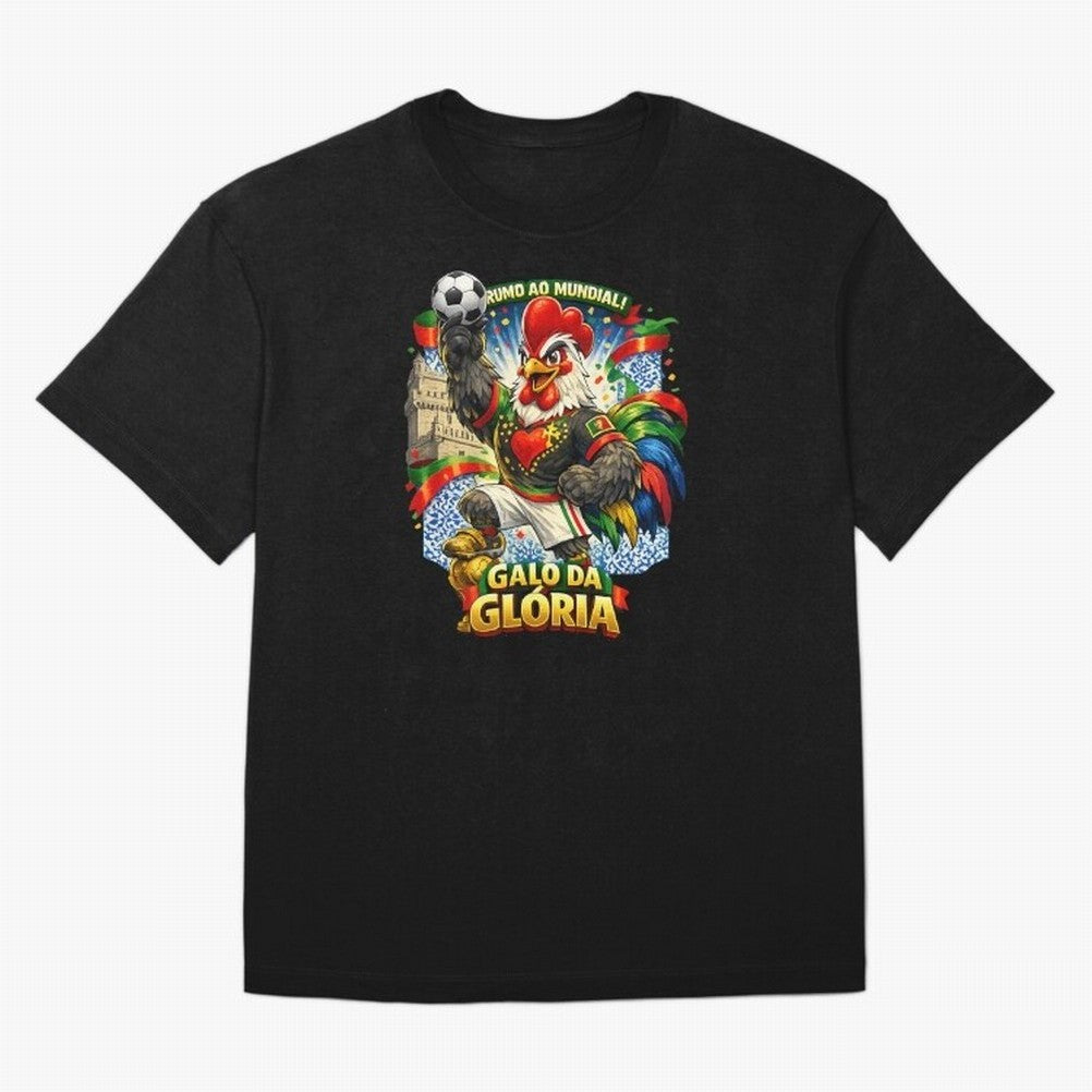 Portugal Rooster World Cup 2026 Fan Art Oversized T-Shirt Discover FIFA World Cup 2026 Group Stage Spirit, Highlighting Germany, Cristiano Ronaldo, Match Day Excitement, Supporter Culture, Golden Goals and Global Football Passion; Perfect for