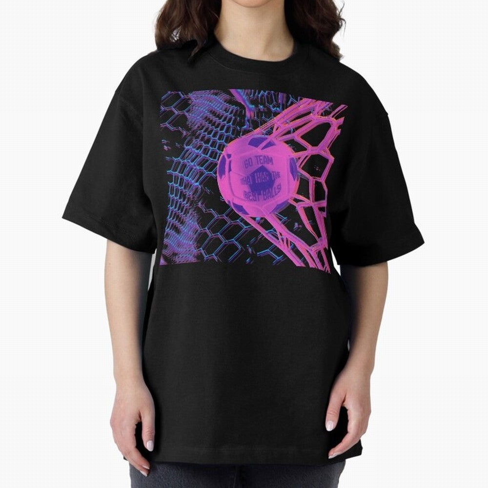 GO TEAM! Oversized T-Shirt Show Match Day Excitement for FIFA World Cup 2026 USA Canada Mexico Featuring Messi, CR7 and Mbappe, Portugal Energy, Soccer Culture, Superstar Moments, National Team Dreams and Competitive Fire; Great for Watch Parties,