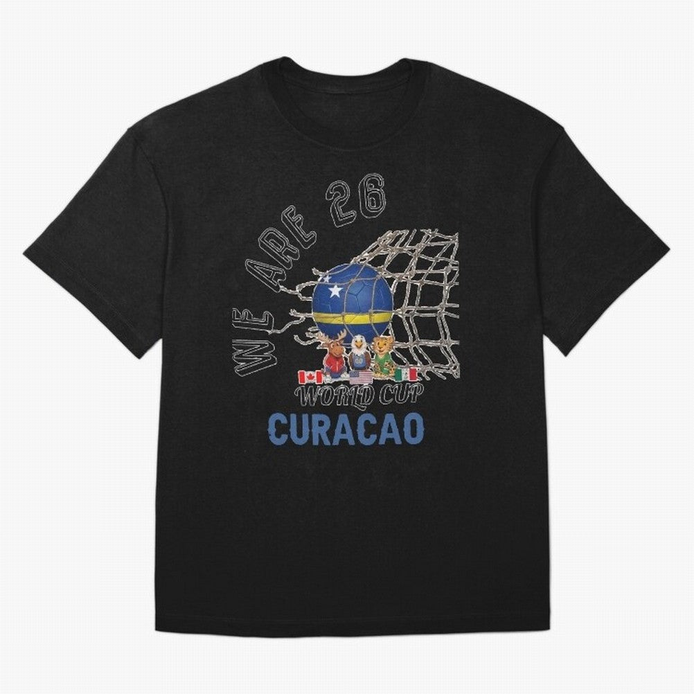 World cup 26 - Curacao Oversized T-Shirt Celebrate Unforgettable Nights in Match Day Hype around FIFA World Cup 2026 Group Stage, Haaland, Spain, Global Supporter Spirit, Legendary Goals, National Colors and Tournament Celebration; Perfect for
