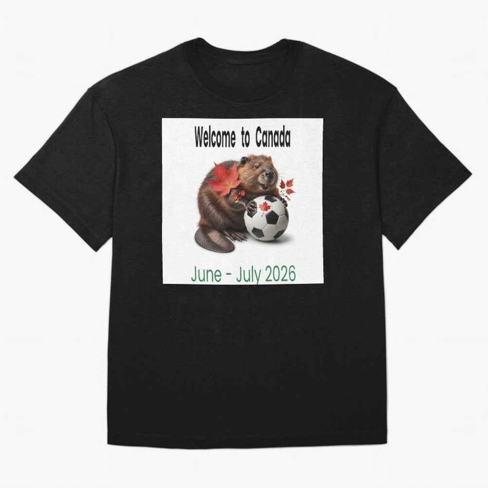 Welcome to Canada June July Soccer 2026 Oversized T-Shirt Cheer through Every Moment of Global Football Passion for FIFA World Cup 2026 Group Stage, Built around CR7, England, Championship Spirit, Famous Goals, Roaring Crowds and International