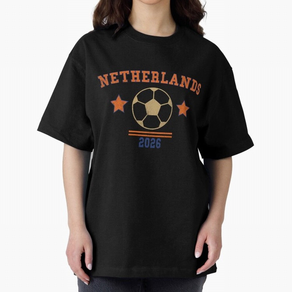 Netherlands ¡ª Vintage Soccer Tee Oversized T-Shirt Support Your Favorite Stars during the FIFA World Cup 2026 Journey through Neymar Highlights, England Pride, Football History, Final Match Energy, Crowd Noise and Once in a Lifetime Moments;